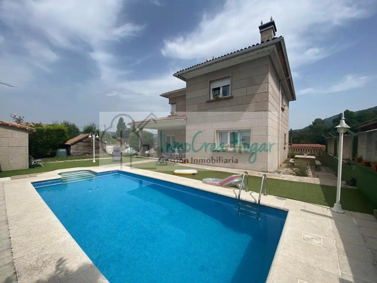 Swimming pool of Houses for sale in Mos  with Heating, Private garden and Storage room