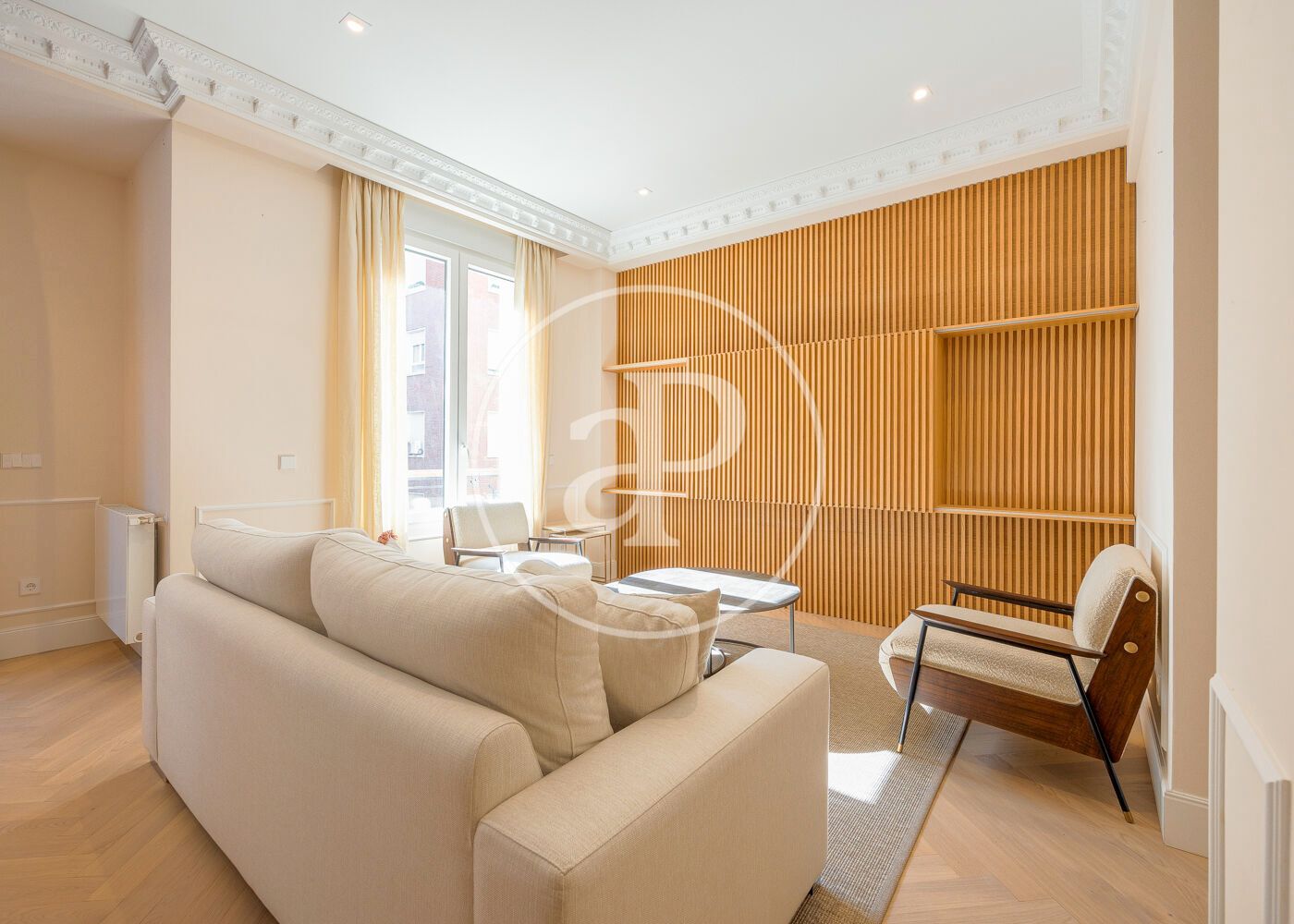 Living room of Flat for sale in  Madrid Capital  with Air Conditioner, Heating and Terrace