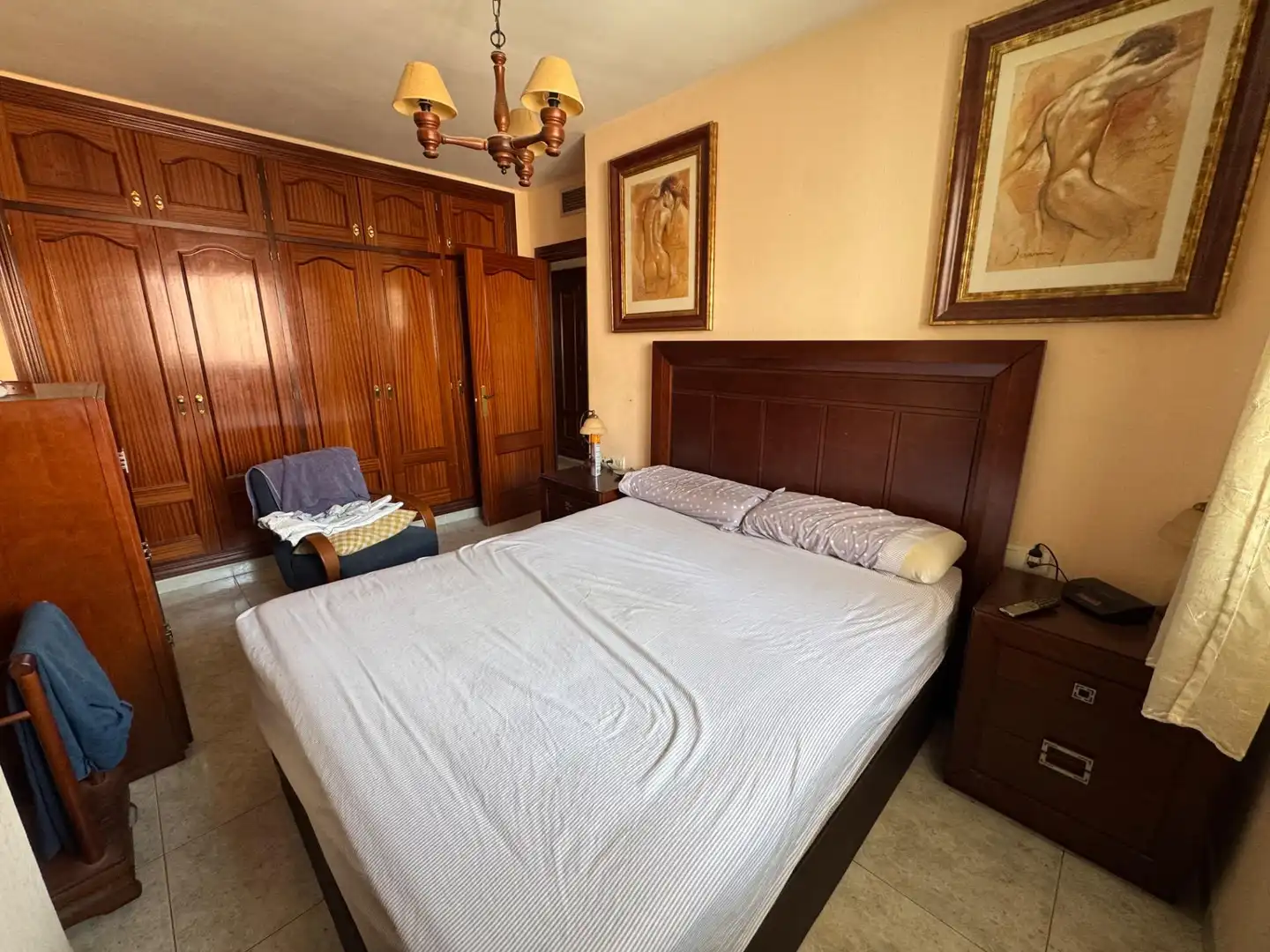Bedroom of Flat for sale in Almería  with Heating, Furnished and Balcony
