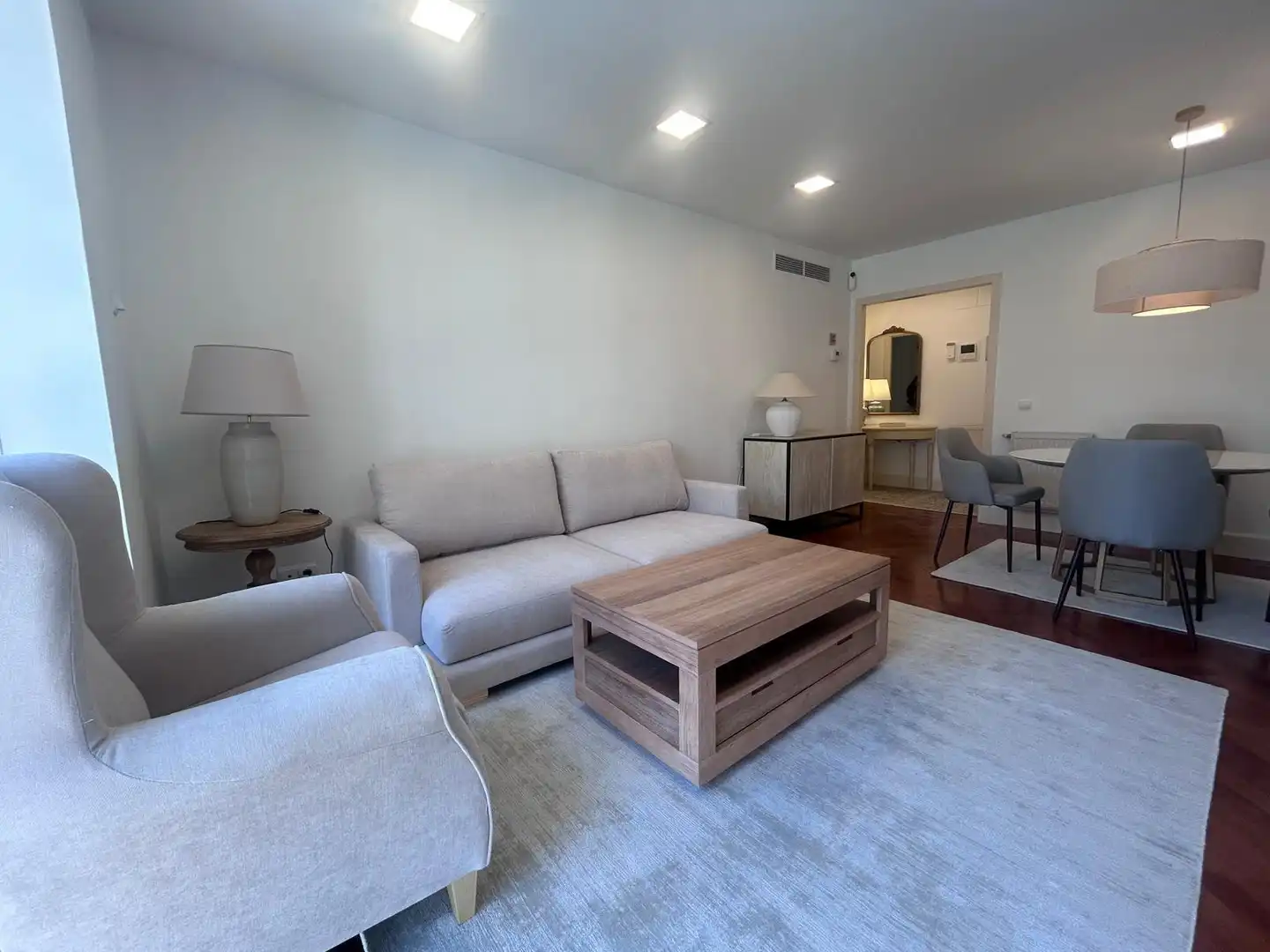 Sala de estar de Piso de alquiler en Madrid con Aire acondicionado, Calefacción y Parquet