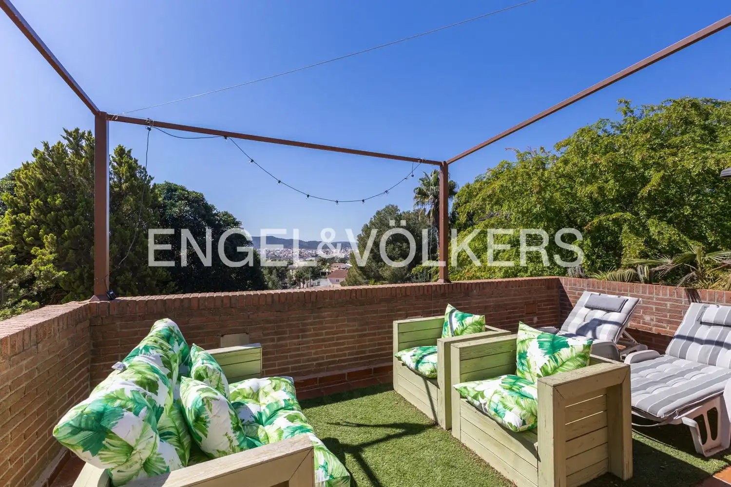 Terrace of Houses for rent in Riba-roja de Túria  with Air Conditioner, Heating and Private garden