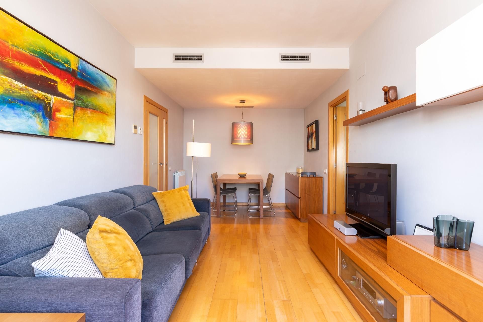 Living room of Flat for sale in Barberà del Vallès  with Heating, Private garden and Terrace