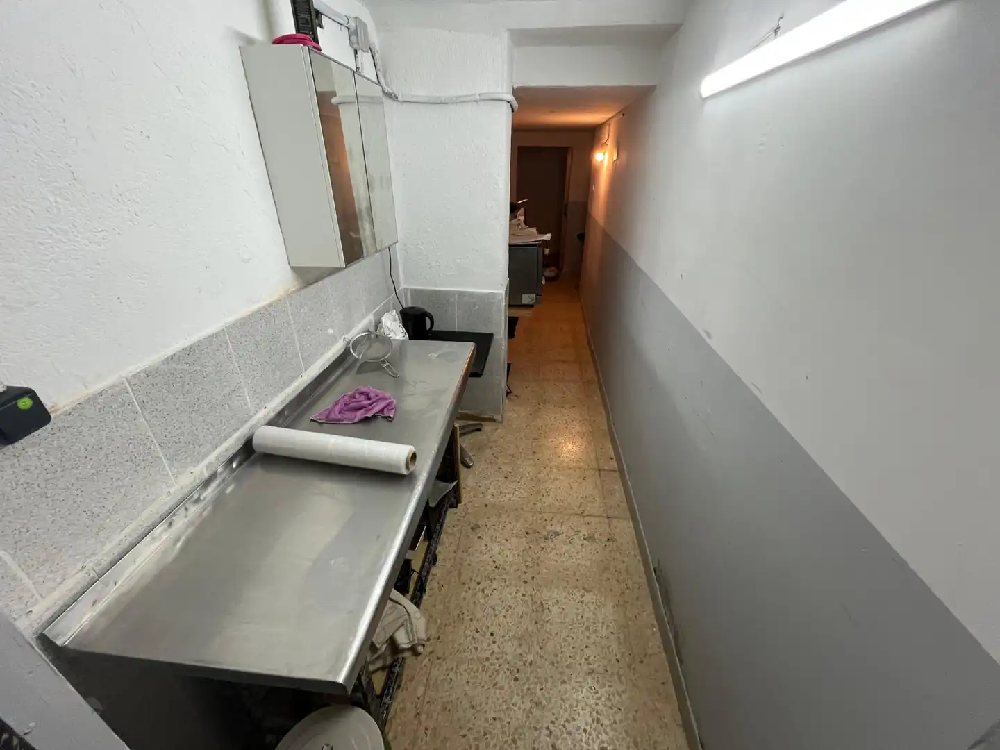 Cocina de Local en traspaso en Barcelona con Aire acondicionado y Amueblado