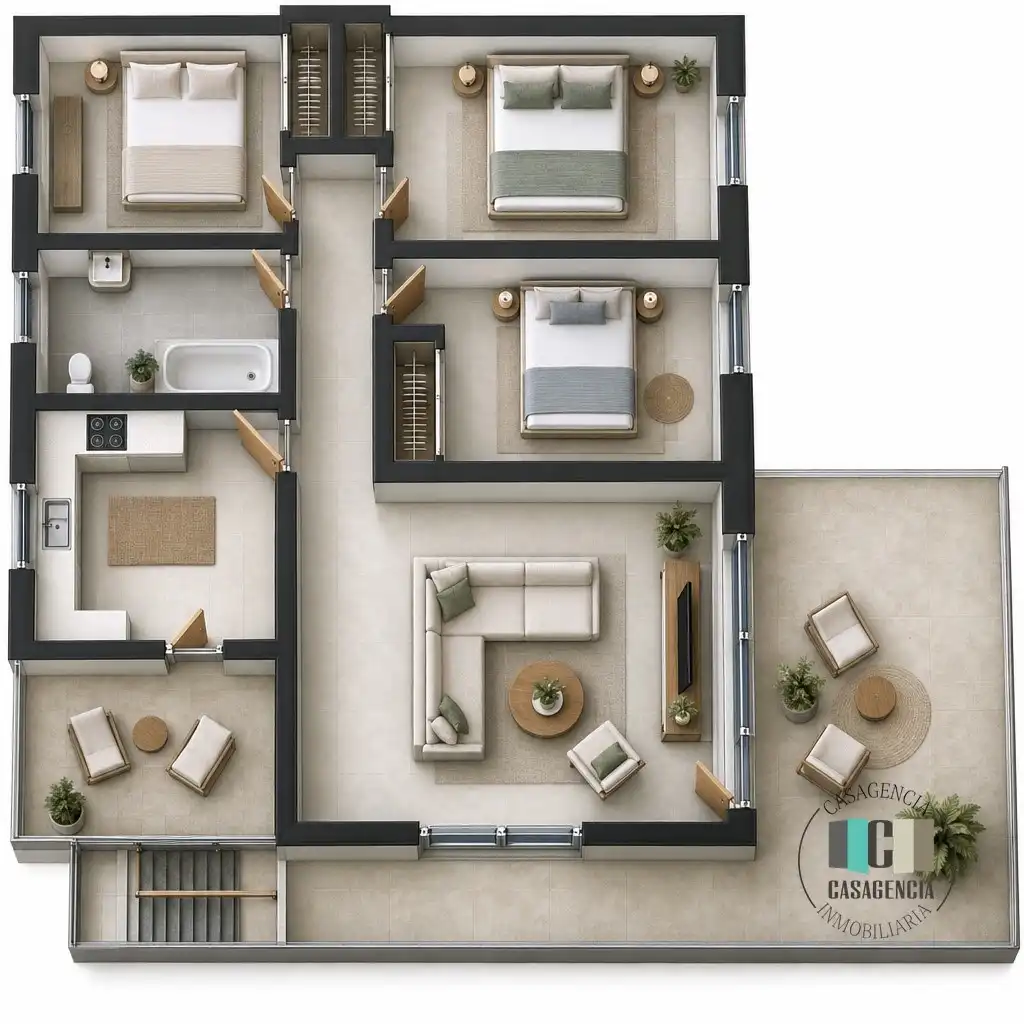 Haus oder Chalet zum Verkauf in Benicasim / Benicàssim mit Klimaanlage, Privatgarten und Terrasse