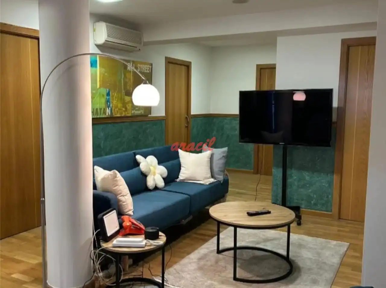 Living room of Flat for sale in Ourense Capital   with Air Conditioner, Heating and Furnished