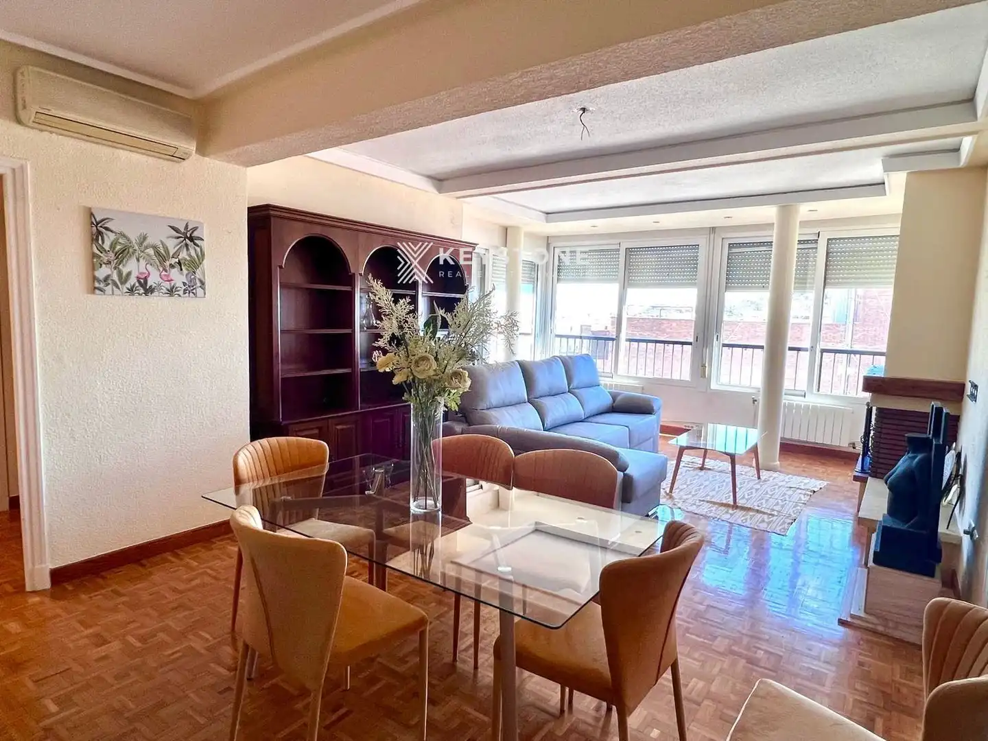 Sala d'estar de Pis de lloguer en Alicante / Alacant amb Aire condicionat, Calefacció i Terrassa