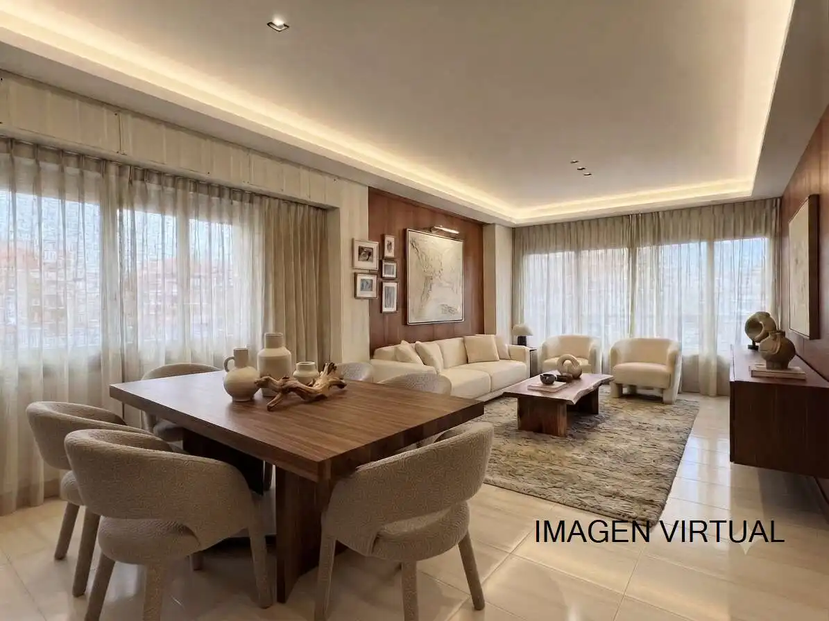 Living room of Flat for sale in Valencia  with Air Conditioner, Heating and Balcony