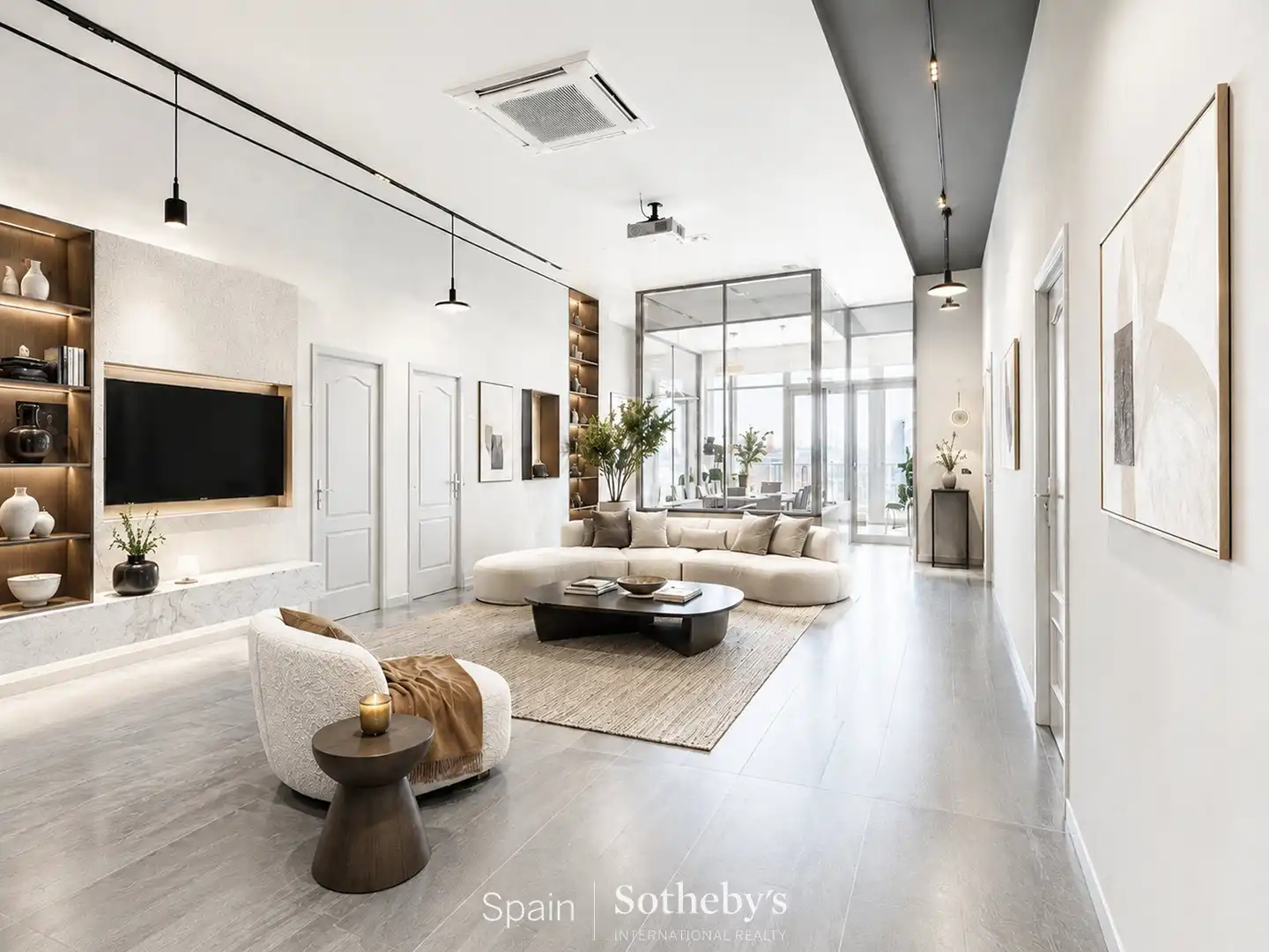 Sala d'estar de Apartament en venda en Madrid amb Aire condicionat, Calefacció i Terrassa