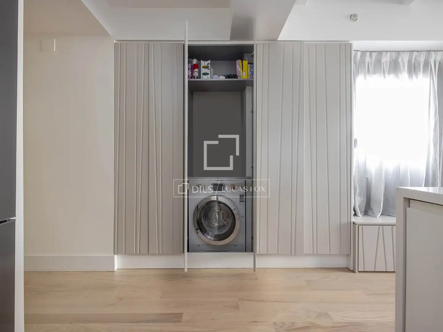 Schlafzimmer von Dachboden zum Verkauf in Barcelona mit Klimaanlage, Heizung und Parkett