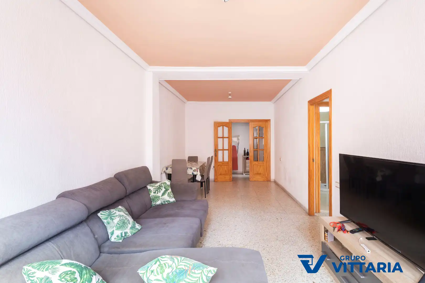 Sala de estar de Piso en venta en Almería con Amueblado