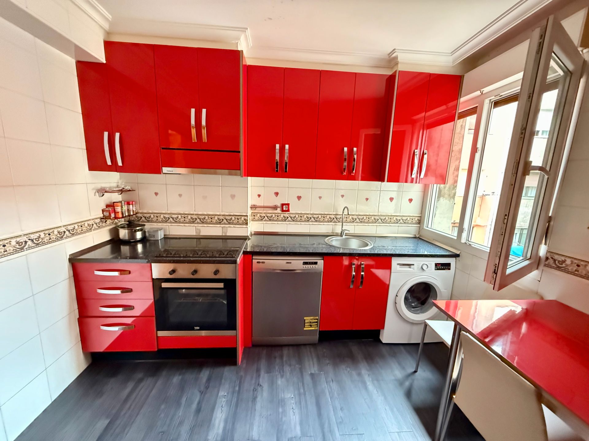 Kitchen of Flat for sale in Barakaldo   with Furnished and Balcony