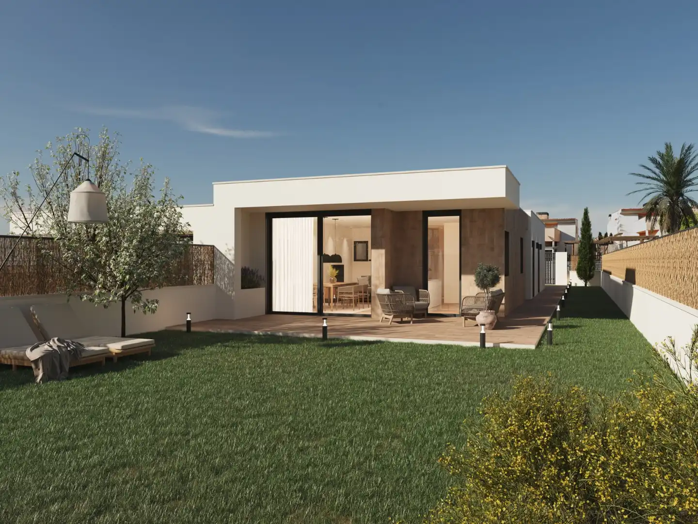Exterior view of Detached homes for sale in Roda de Berà  with Air Conditioner, Heating and Private garden