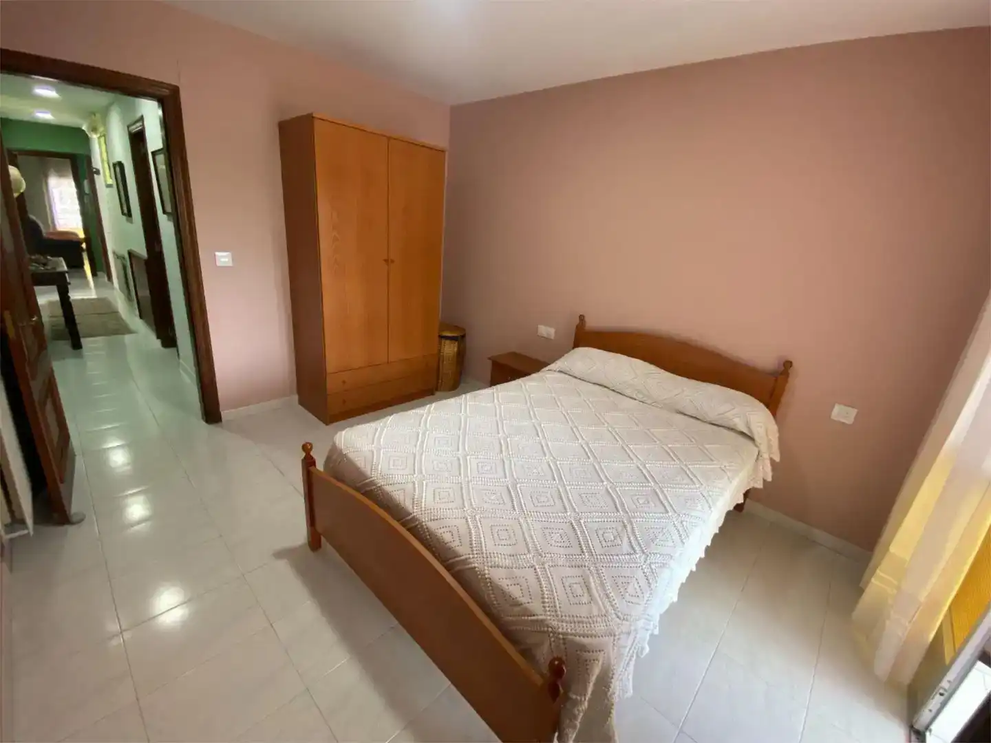 Schlafzimmer von Wohnung zur Miete in Mondoñedo mit Möbliert und Balkon