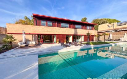 Exterior view of House or chalet for sale in L'Ametlla del Vallès  with Terrace and Swimming Pool