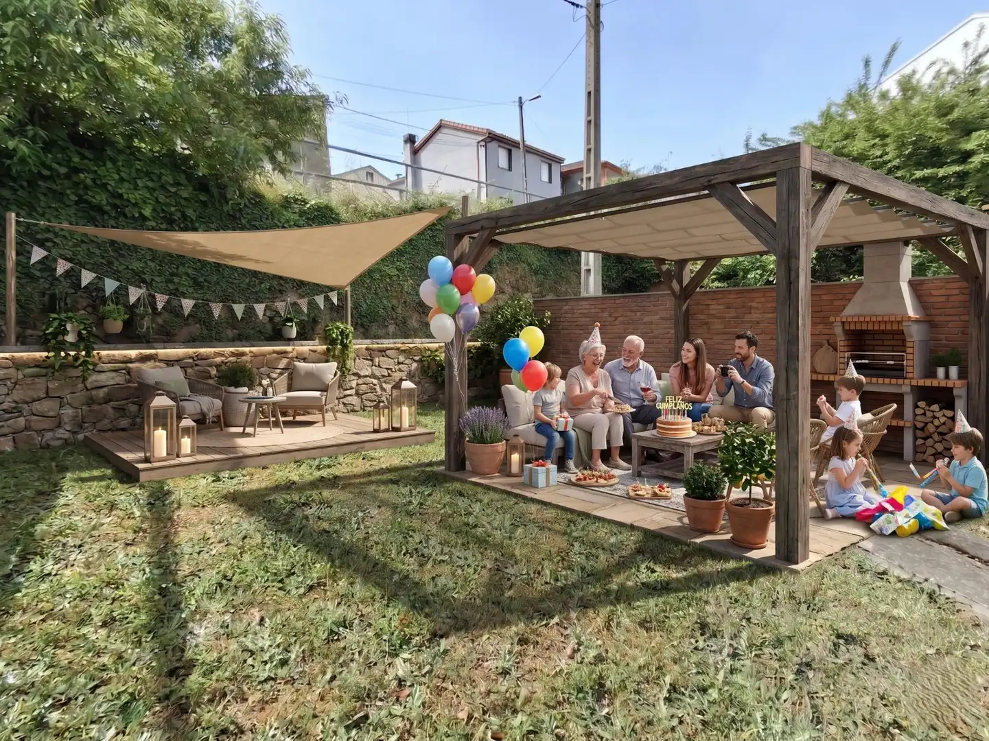 Terrassa de Casa o xalet en venda en Ourense Capital  amb Moblat