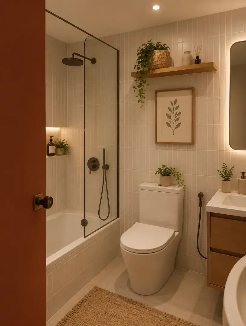 Baño de Casa adosada en venta en A Coruña Capital  con Jardín privado, Trastero y Amueblado