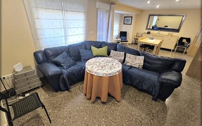 Living room of Flat for sale in Bellreguard  with Air Conditioner, Furnished and Balcony