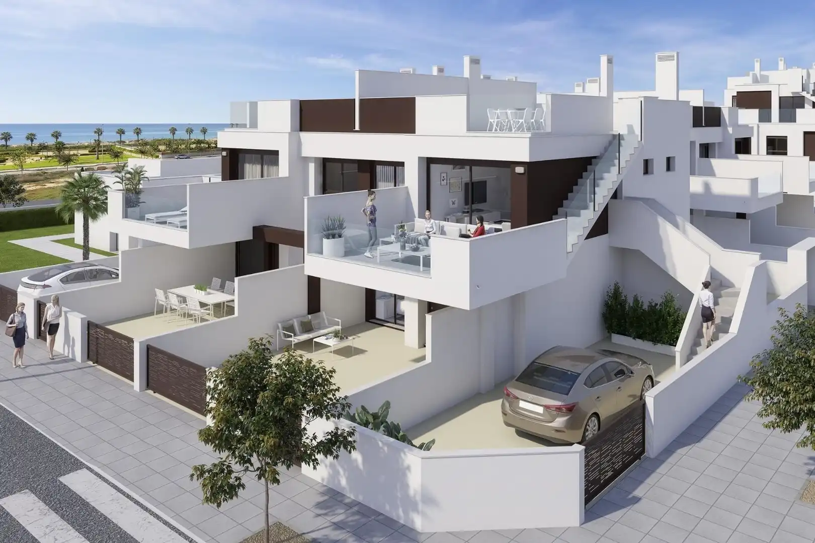 Vista exterior de Casa adosada en venta en Pilar de la Horadada