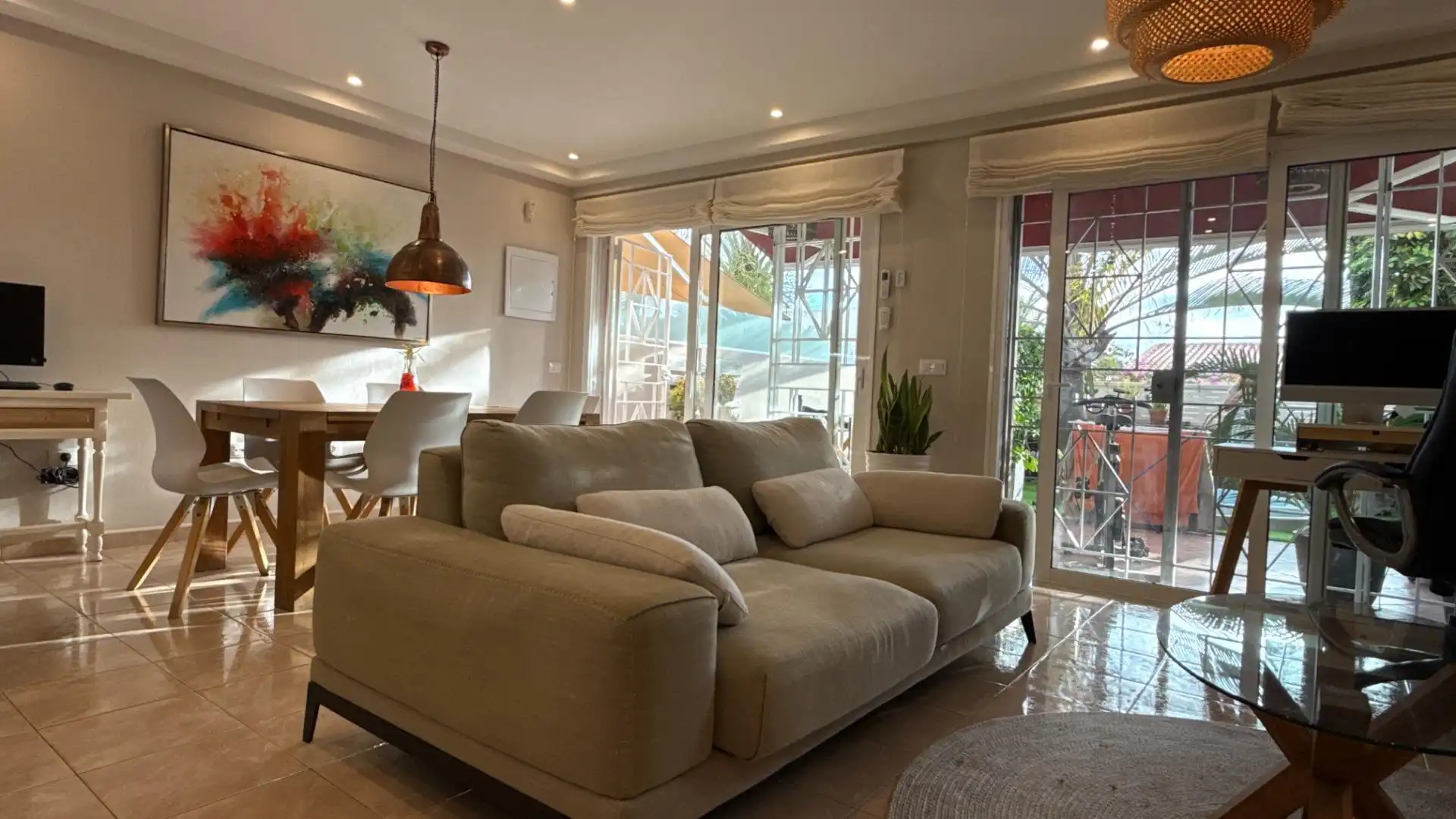 Sala de estar de Casa adosada en venta en Arona