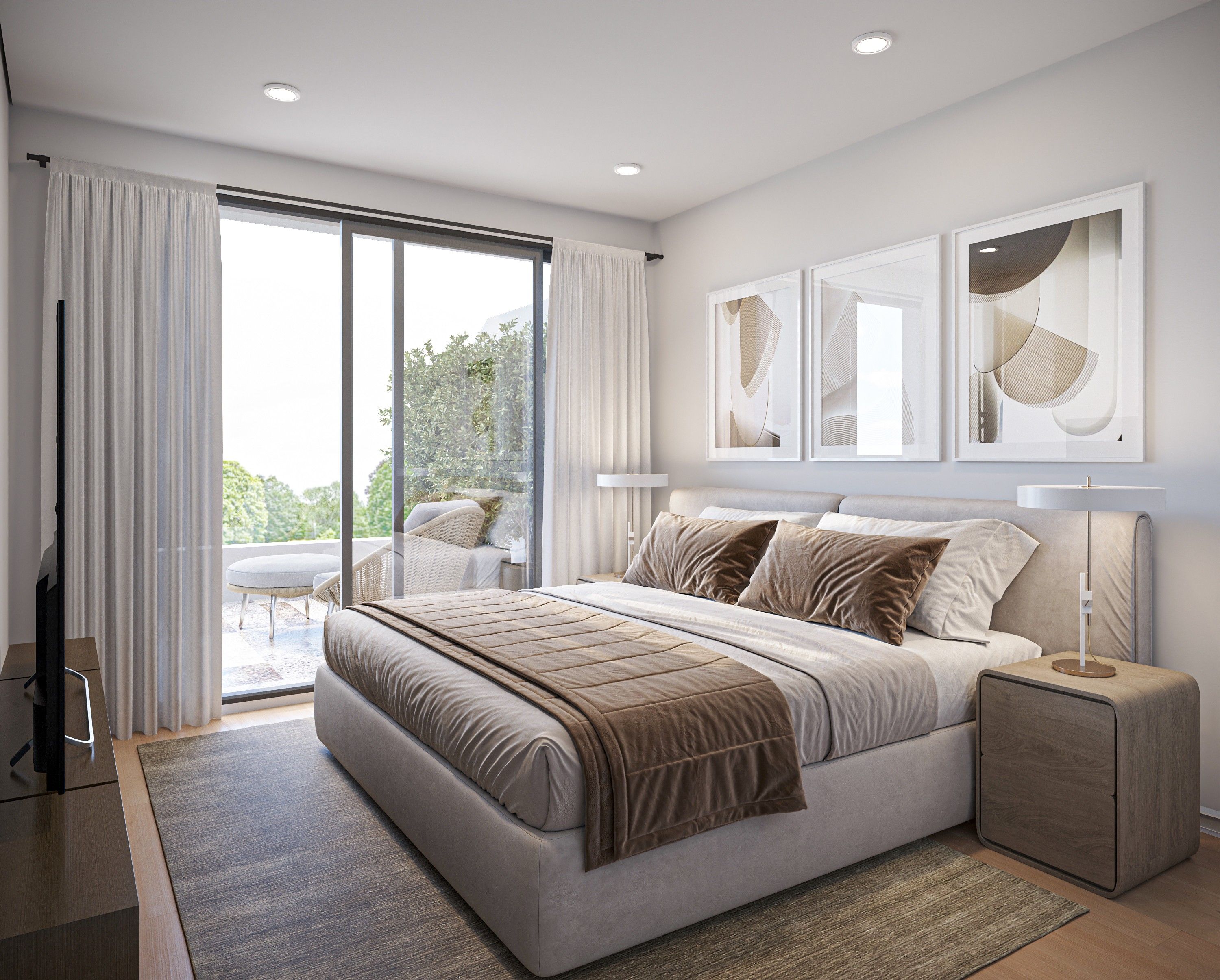 Dormitori de Apartament en venda en Sanlúcar de Barrameda amb Aire condicionat, Calefacció i Jardí privat