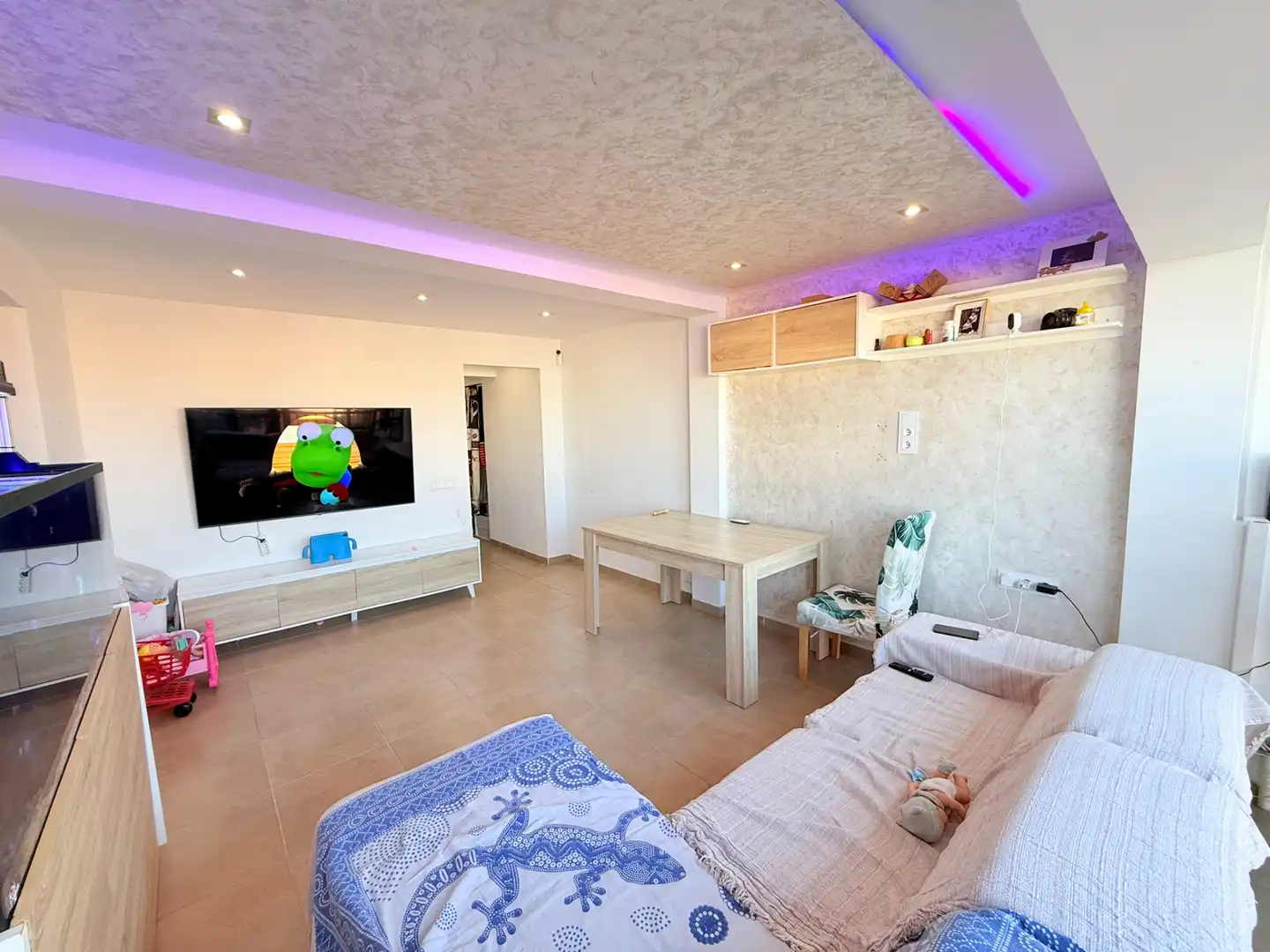 Living room of Flat for sale in  Palma de Mallorca  with Air Conditioner, Furnished and Home automation
