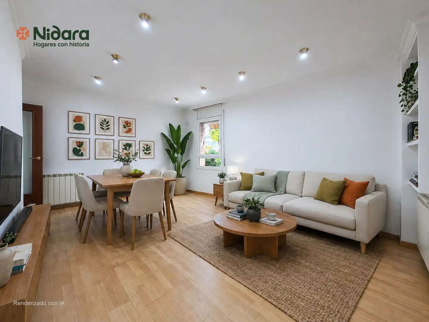 Living room of Flat for sale in Mollet del Vallès  with Air Conditioner, Heating and Parquet flooring