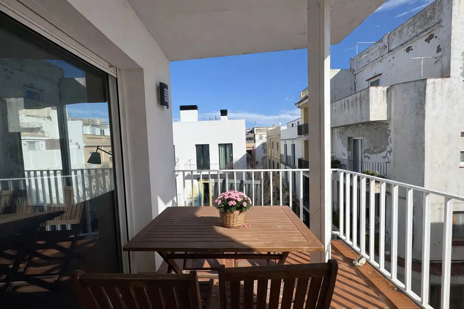 Terrasse von Wohnungen zum Verkauf in L'Escala mit Klimaanlage, Heizung und Parkett