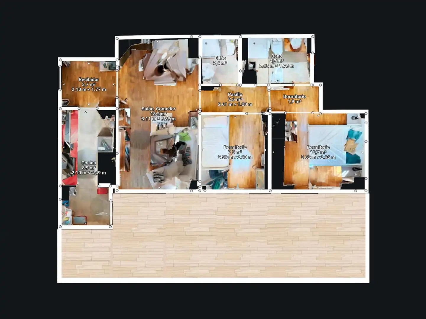 Flat for sale in Granada  with Air Conditioner, Heating and Private garden