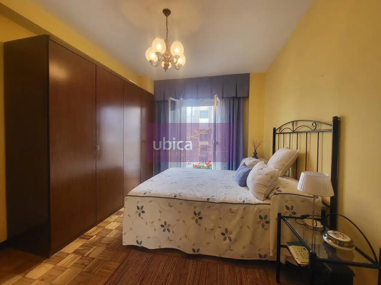 Bedroom of Flat for sale in Vigo   with Heating, Parquet flooring and Terrace