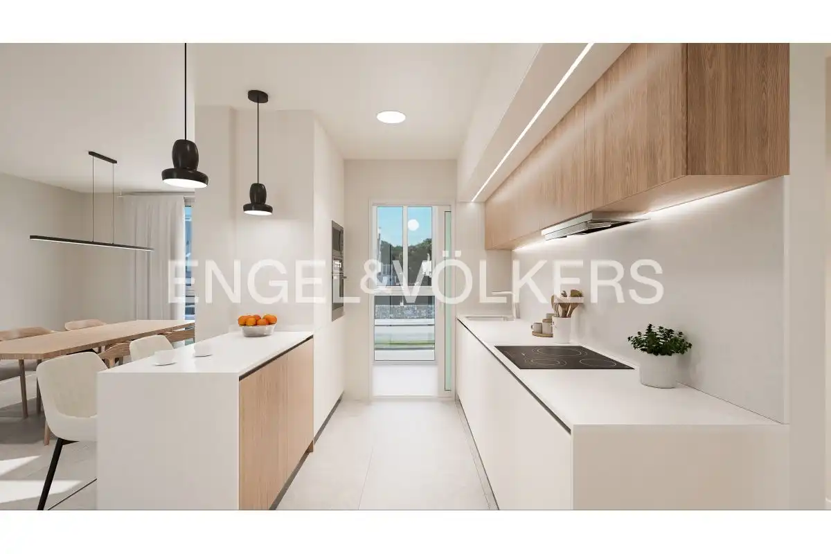 Cocina de Apartamento en venta en Pilar de la Horadada con Aire acondicionado, Calefacción y Terraza