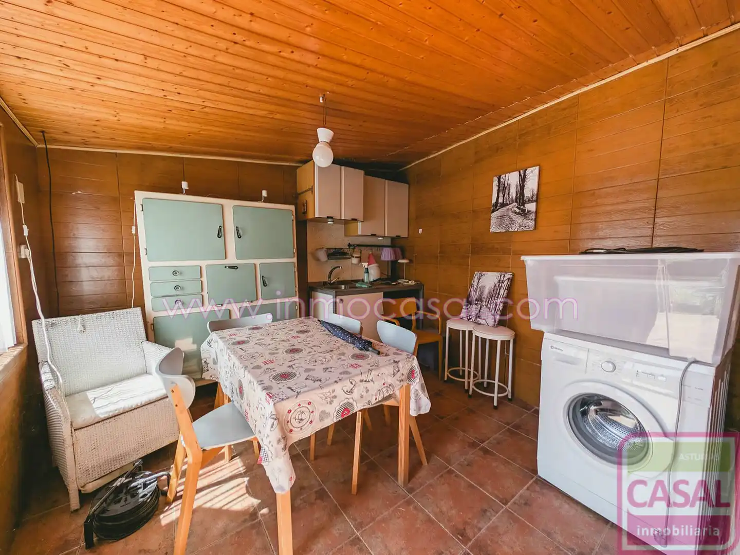 Kitchen of Houses for sale in San Martín del Rey Aurelio  with Heating, Terrace and Storage room