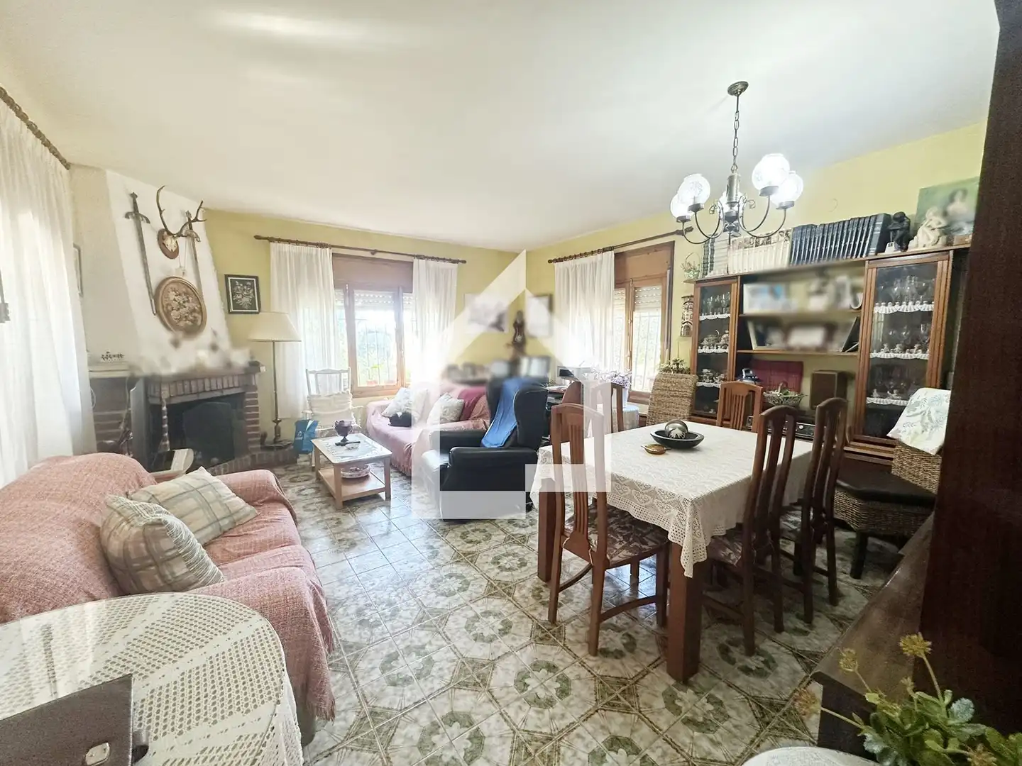Sala d'estar de Casa o xalet en venda en San Vicente del Raspeig / Sant Vicent del Raspeig amb Jardí privat, Terrassa i Piscina