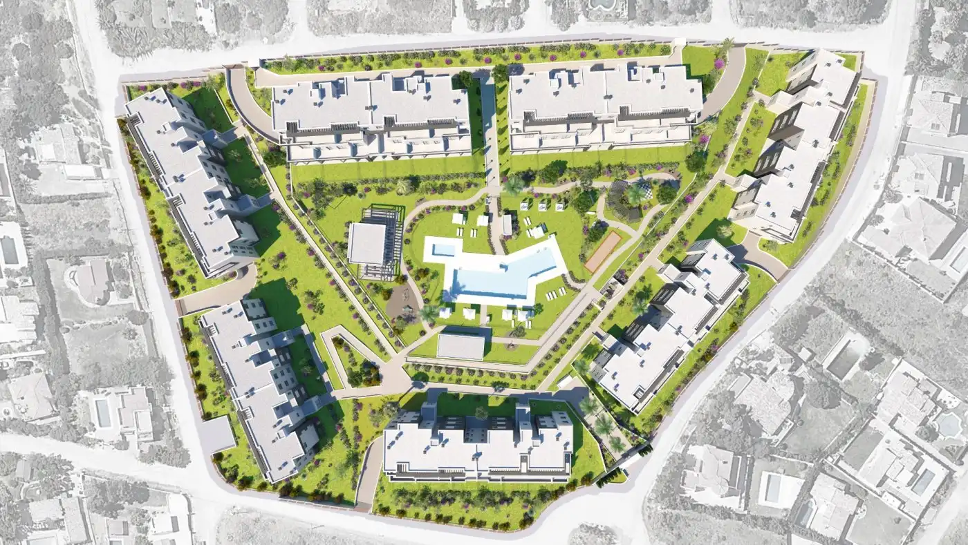 Vista exterior de Apartament en venda en Estepona amb Aire condicionat, Calefacció i Jardí privat