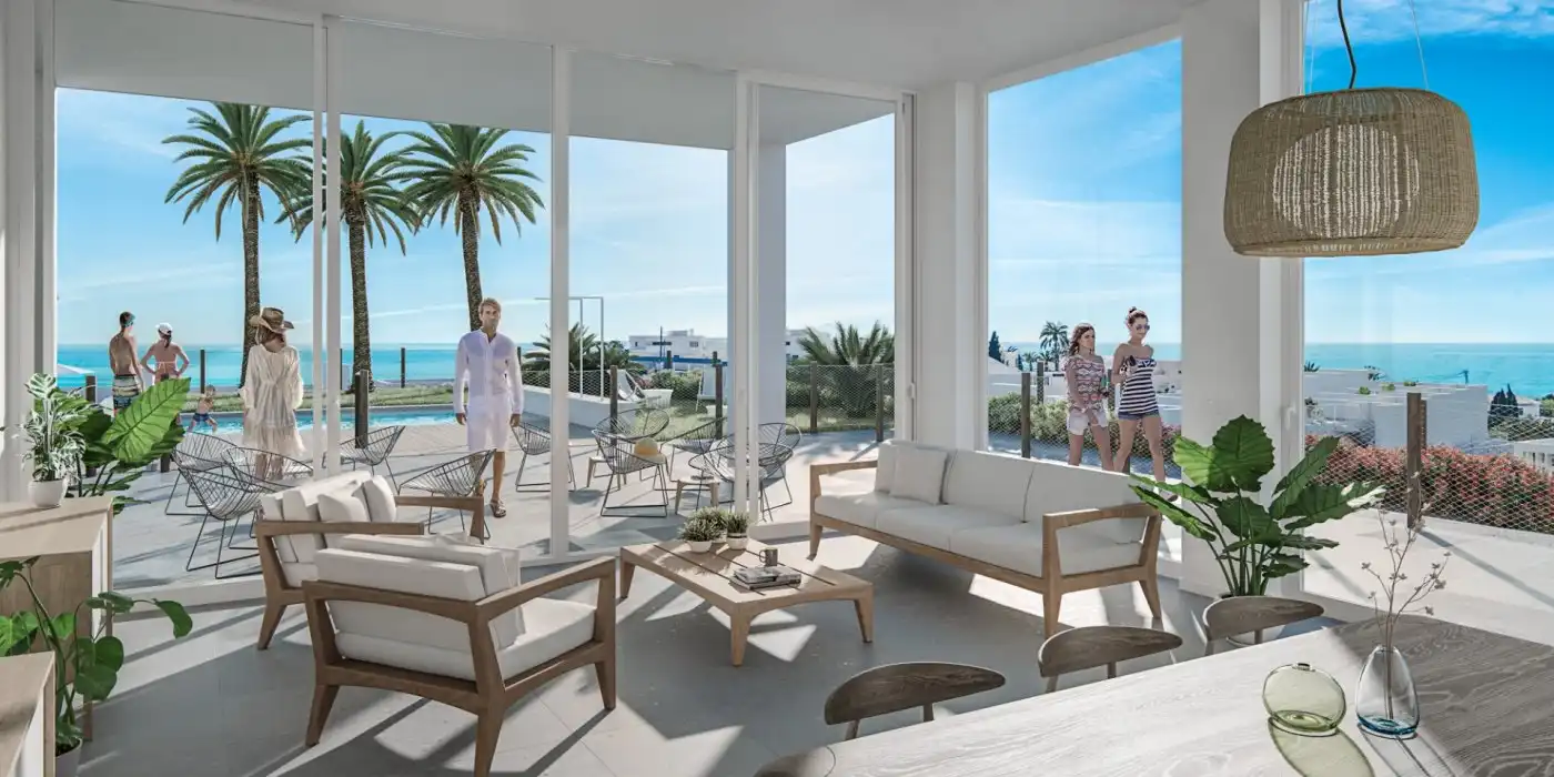 Terraza de Apartamento en venta en Villajoyosa / La Vila Joiosa con Aire acondicionado, Jardín privado y Terraza