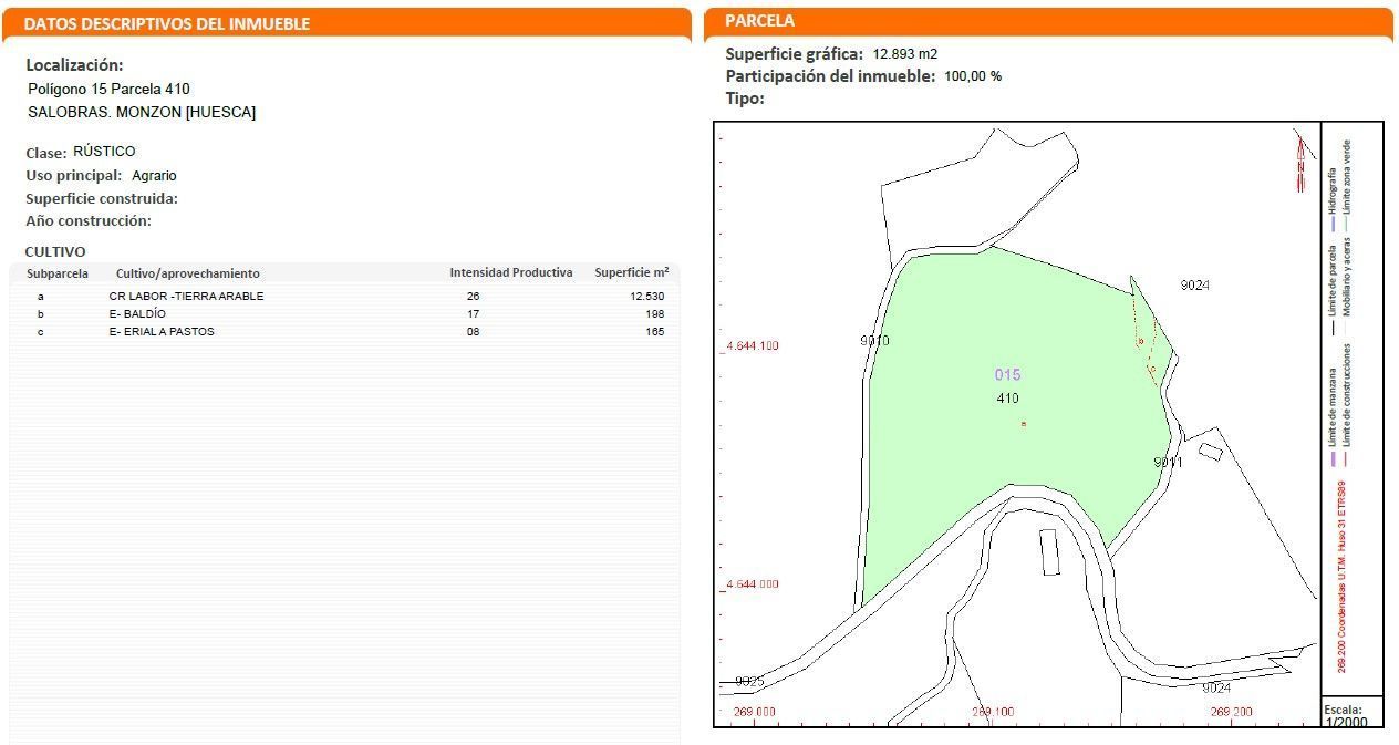 Terreno en venta en Monzón