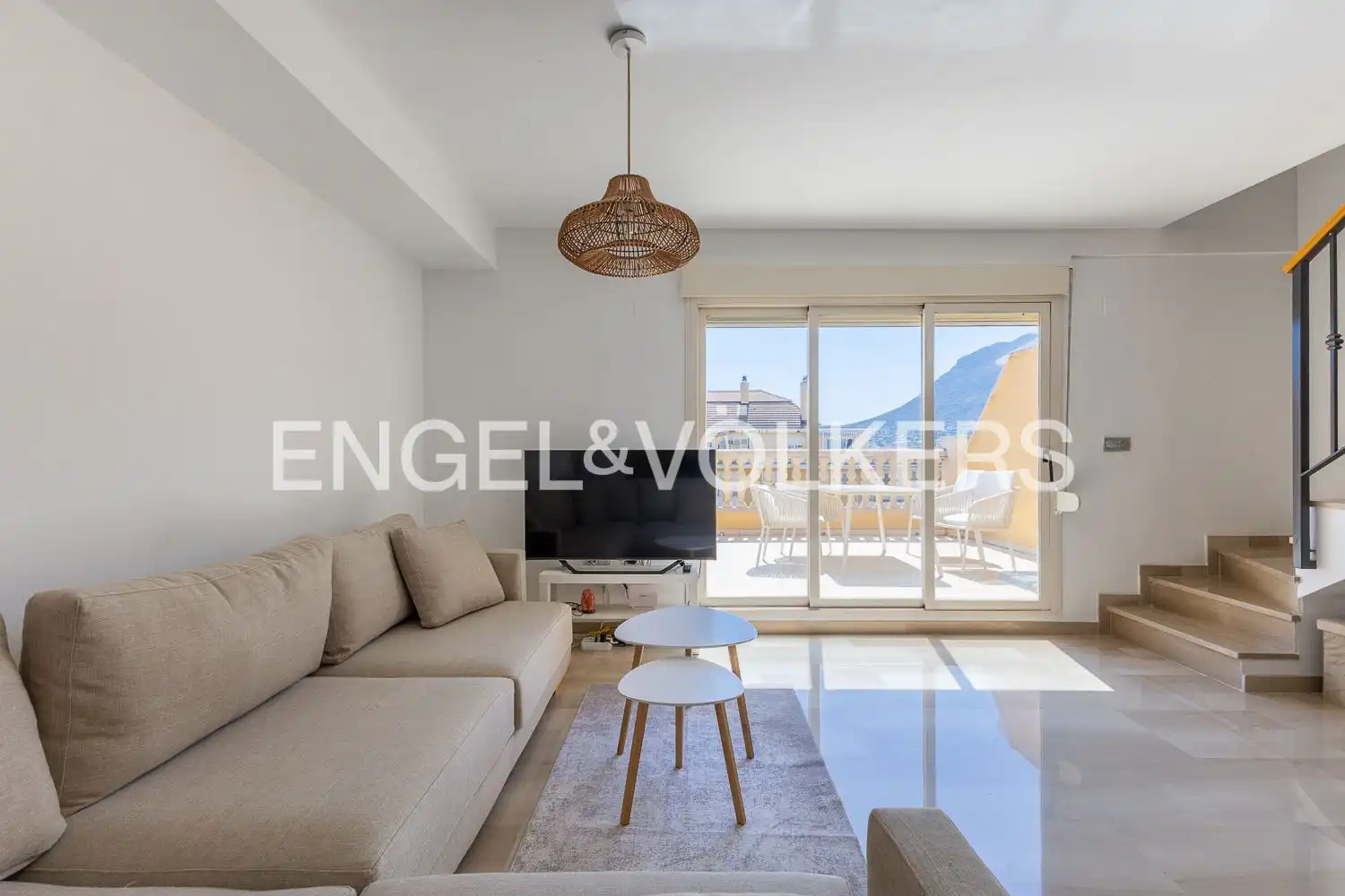 Living room of Duplexes for rent in Dénia  with Air Conditioner, Heating and Swimming Pool