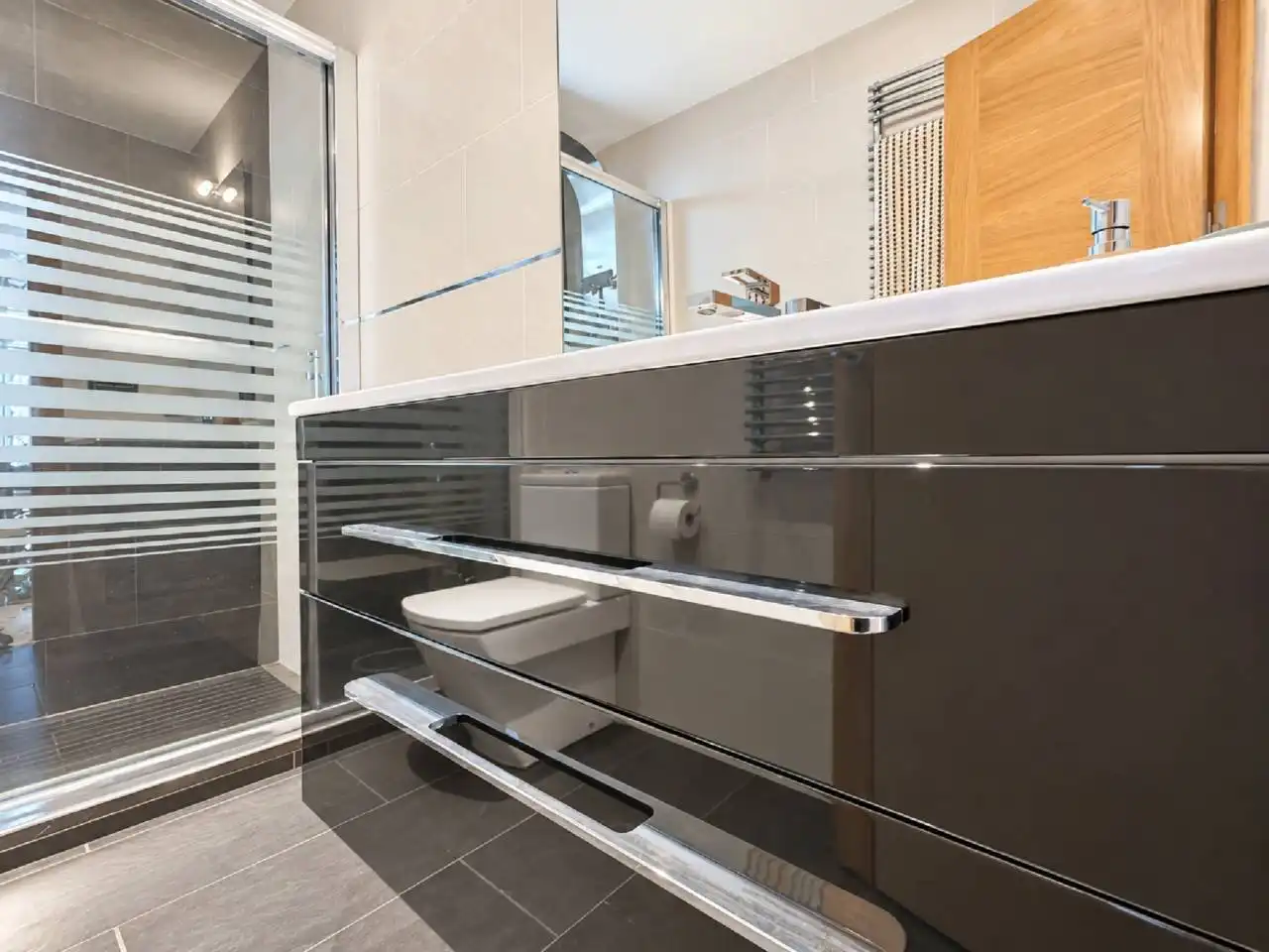 Bathroom of Flat for sale in Sant Julià de Ramis  with Air Conditioner, Heating and Balcony