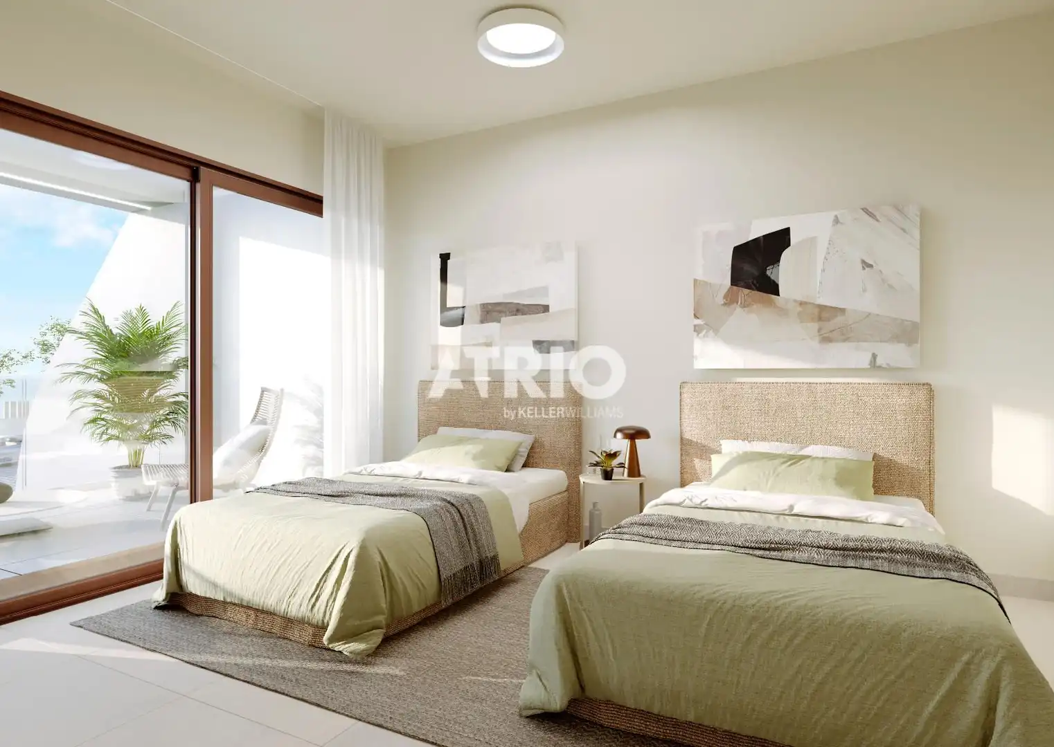 Schlafzimmer von Einfamilien-Reihenhaus zum Verkauf in Calvià mit Klimaanlage, Privatgarten und Terrasse