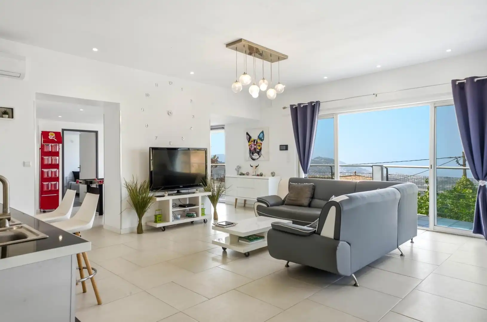 Living room of Houses for sale in Roses  with Terrace and Swimming Pool