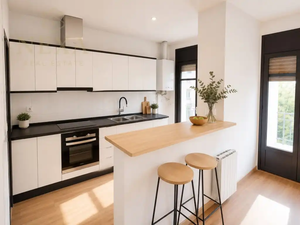 Cocina de Piso en venta en Sant Hilari Sacalm con Terraza, Horno y Balcón