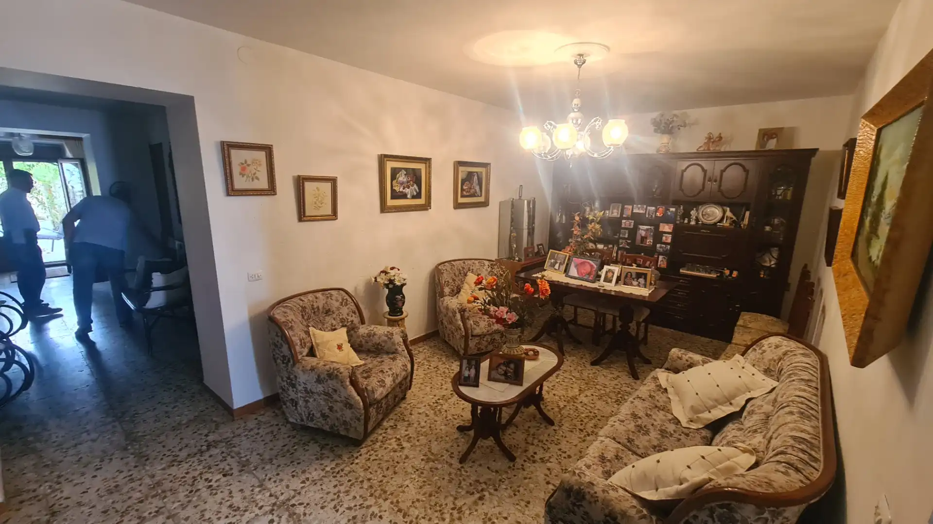 Sala de estar de Casa o chalet en venta en Maguilla con Aire acondicionado y Jardín privado
