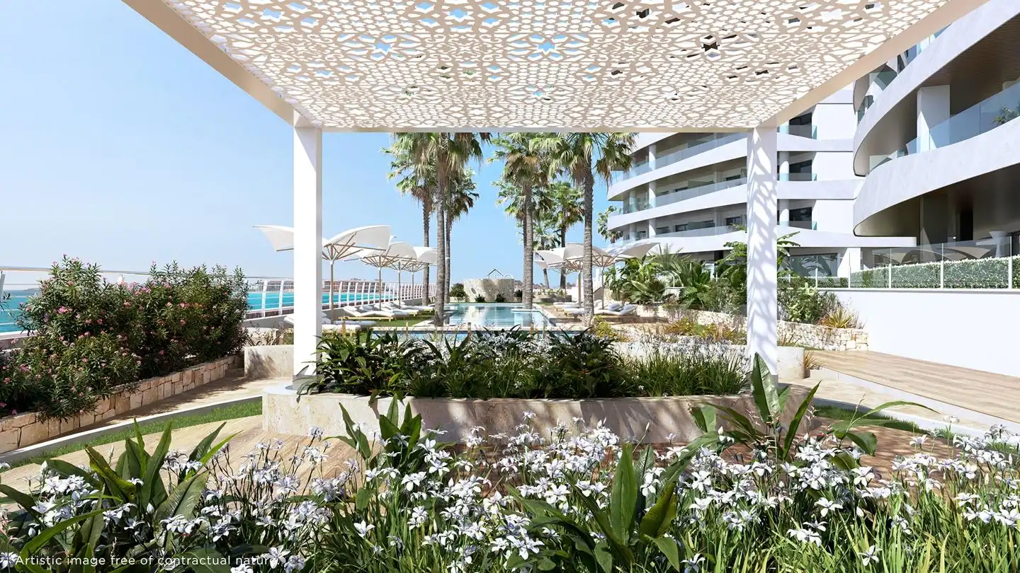 Terrassa de Apartament en venda en La Manga del Mar Menor amb Aire condicionat, Jardí privat i Terrassa