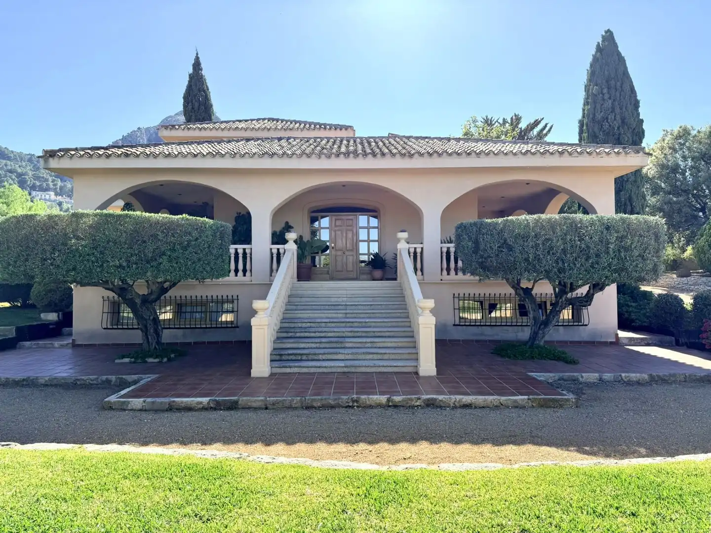 Vista exterior de Casa o chalet en venta en Cocentaina con Calefacción, Jardín privado y Terraza
