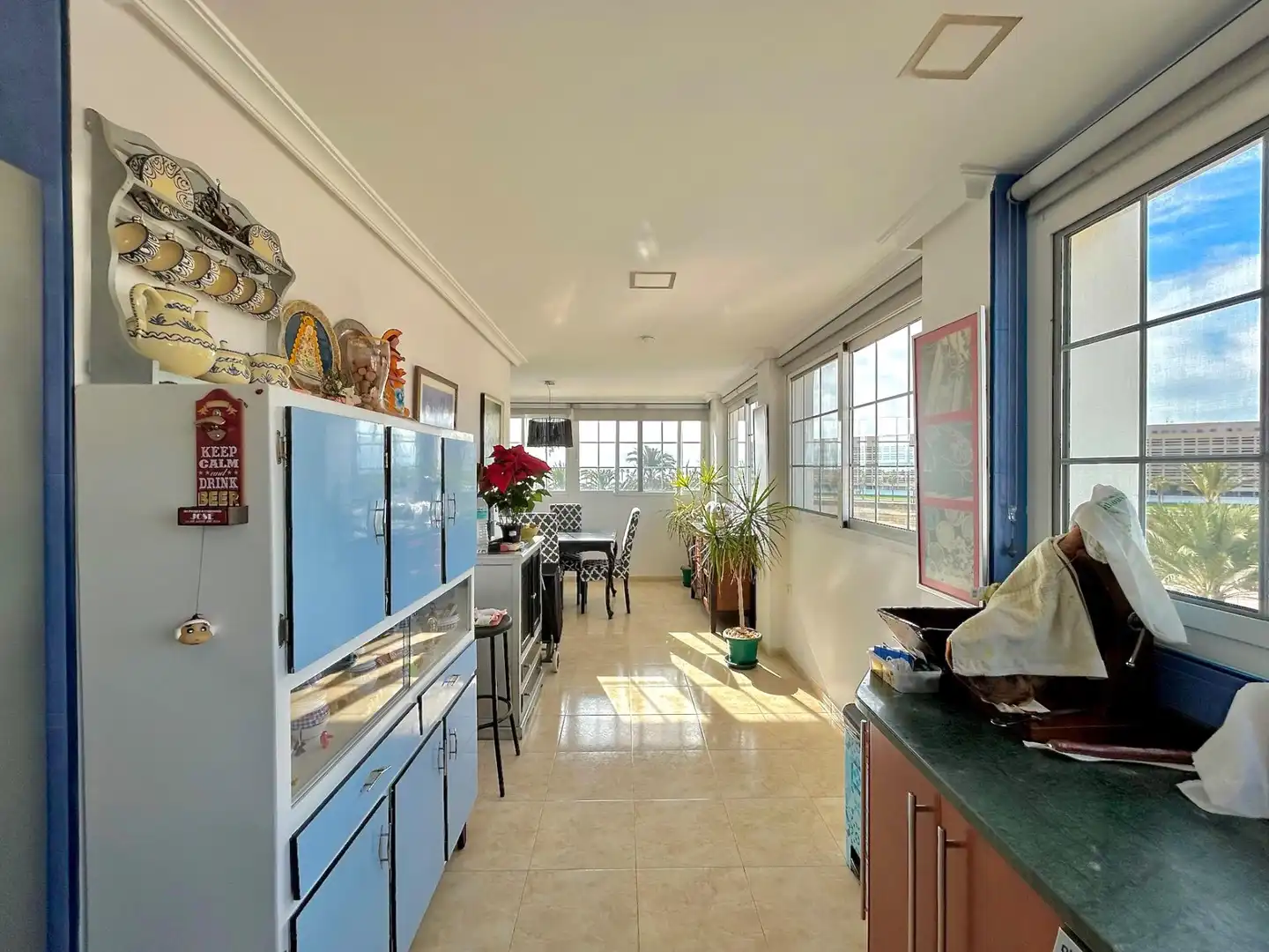 Kitchen of Attic for sale in Roquetas de Mar  with Private garden, Terrace and Furnished