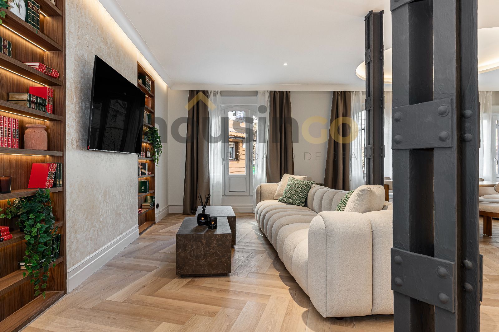 Wohnzimmer von Wohnung zum Verkauf in  Madrid Capital mit Klimaanlage, Heizung und Möbliert