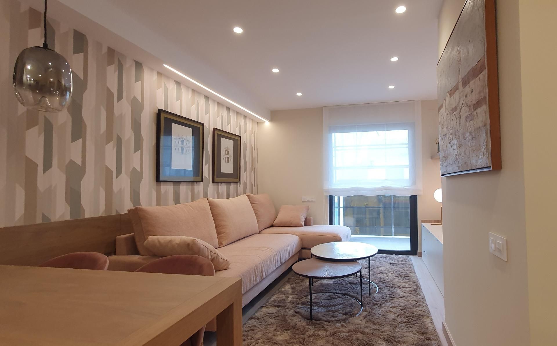 Sala de estar de Planta baja en venta en Sabadell con Parquet y Terraza