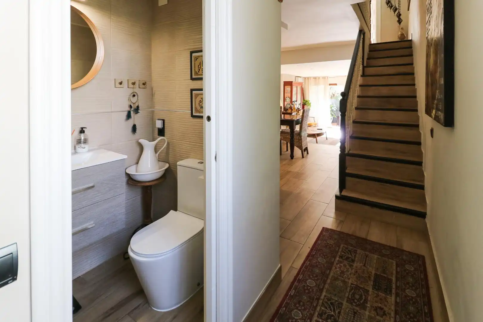 Baño de Casa o chalet de alquiler en Calafell con Aire acondicionado, Parquet y Terraza