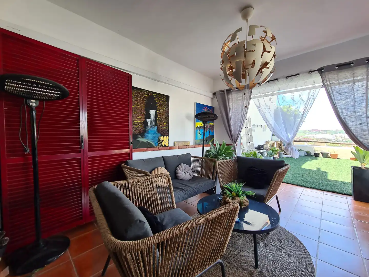 Living room of Apartments for sale in Casares  with Air Conditioner, Terrace and Swimming Pool