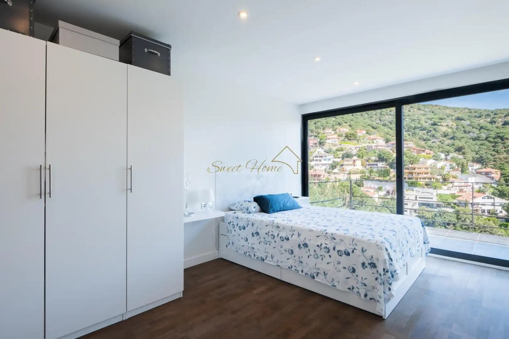 Schlafzimmer von Haus oder Chalet zum Verkauf in Alella mit Klimaanlage, Heizung und Privatgarten