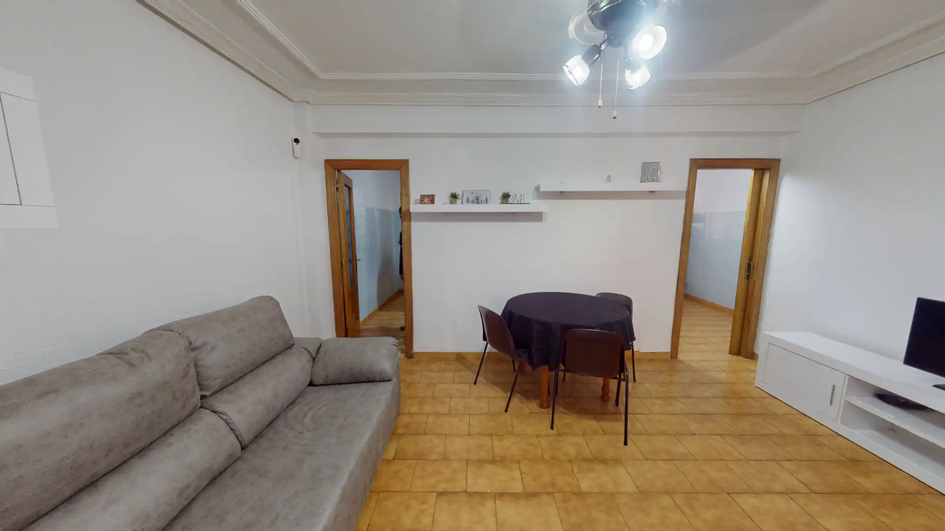 Living room of Flat for sale in Elche / Elx  with Air Conditioner, Furnished and Oven